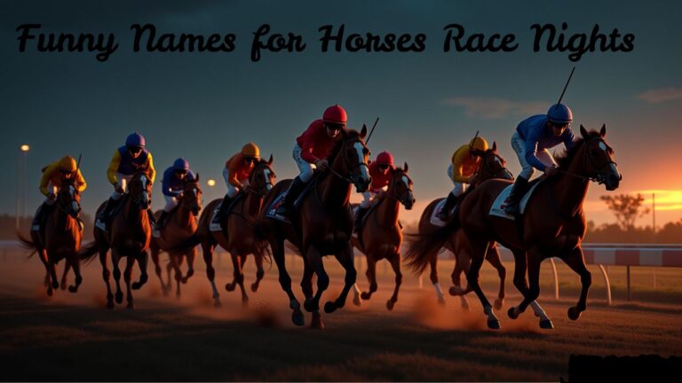 Funny Names for Horses Race Nights