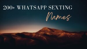 Whatsapp Sexting Names