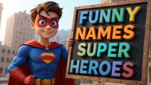 funny names for super heroes