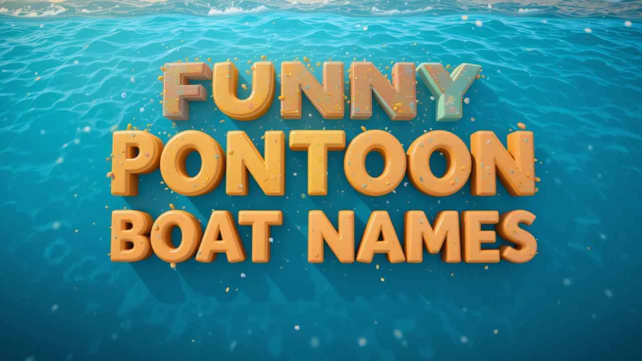 funny pontoon boat names​