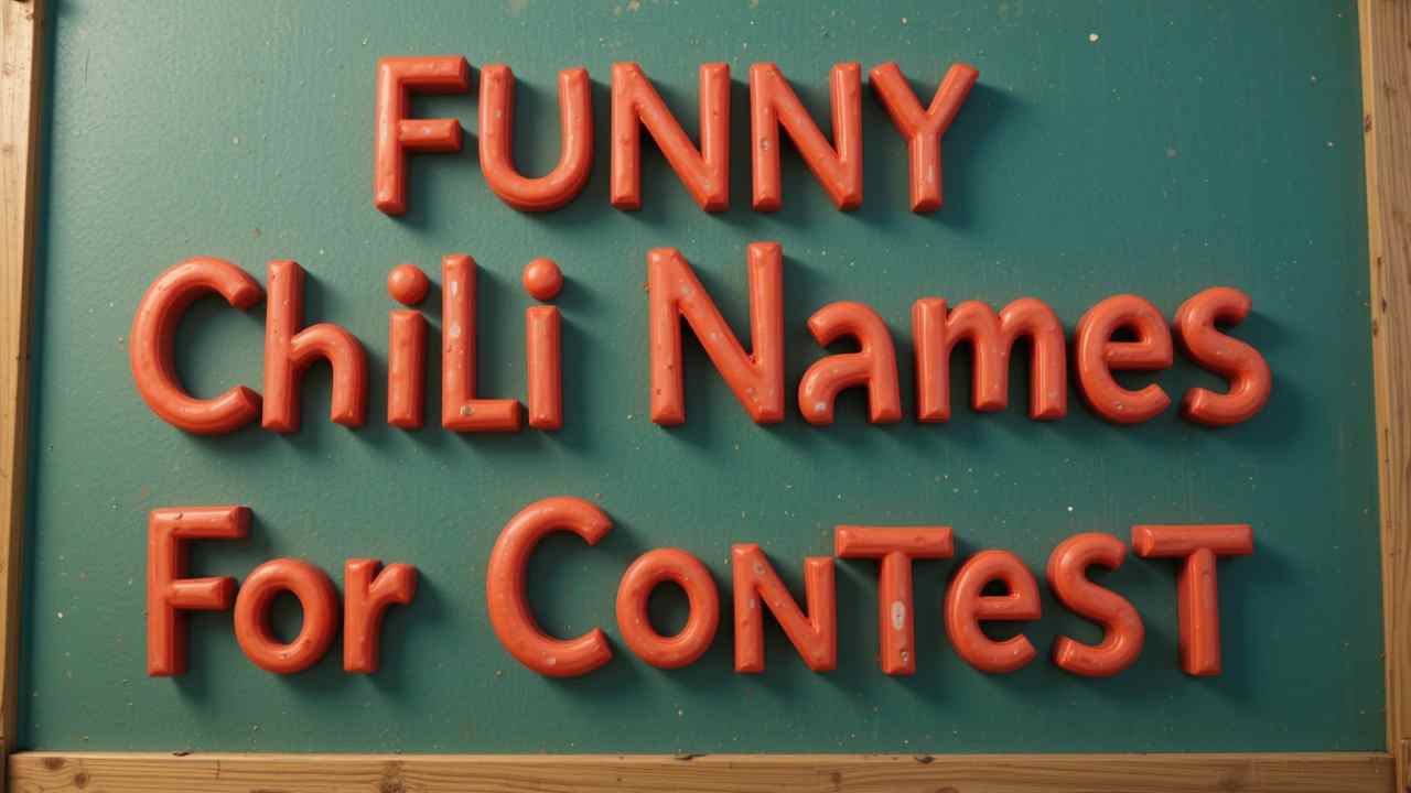 funny chili names for contest