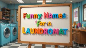 funny names for a laundromat
