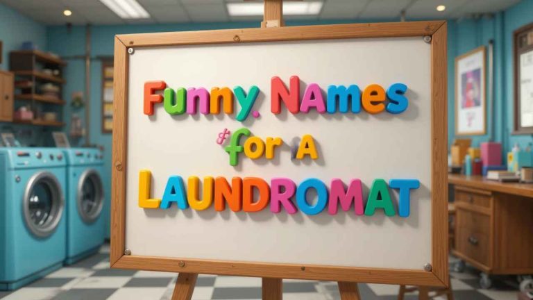 funny names for a laundromat
