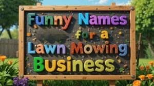 funny names for a lawn mowing business