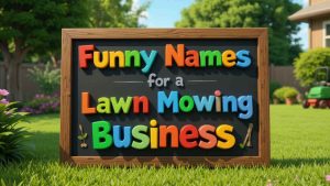 funny names for a lawn mowing business