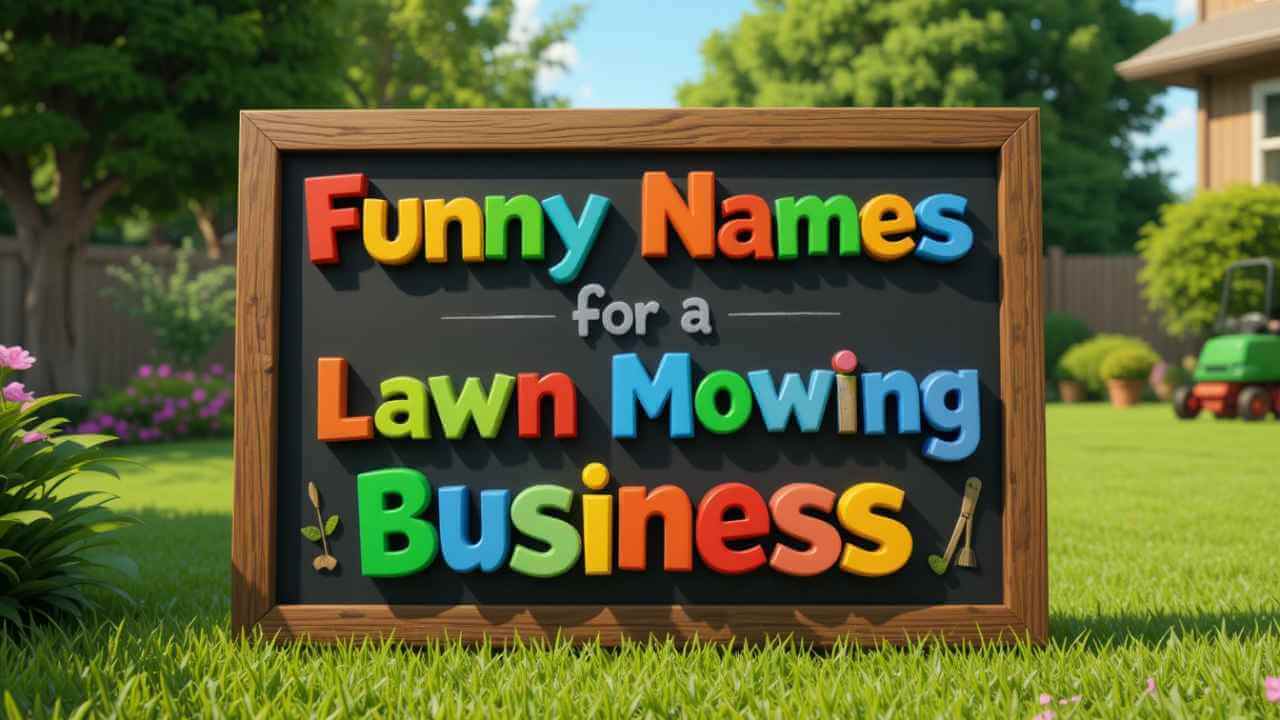 funny names for a lawn mowing business