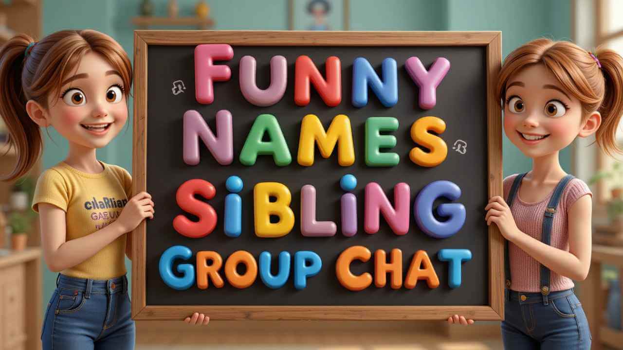 funny names for a sibling group chat