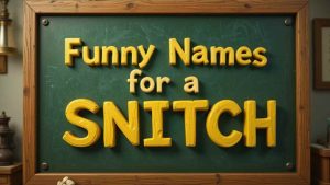 funny names for a snitch