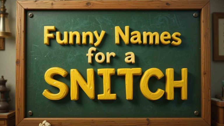 funny names for a snitch