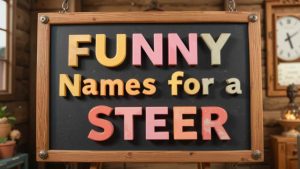 funny names for a steer