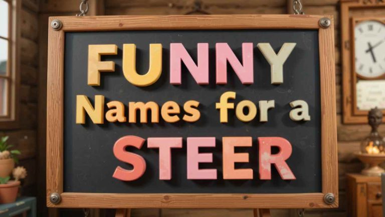 funny names for a steer