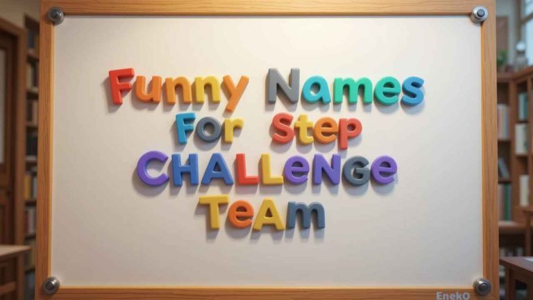funny names for a step challenge team