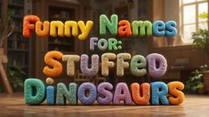 funny names for stuffed dinosaurs​