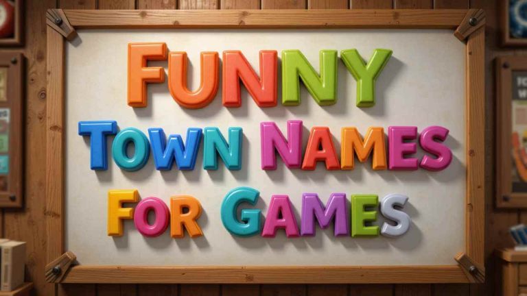 funny town names for games