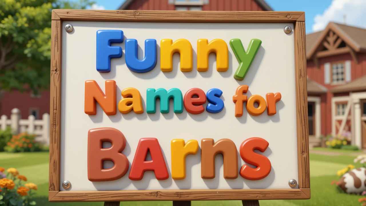funny names for barns