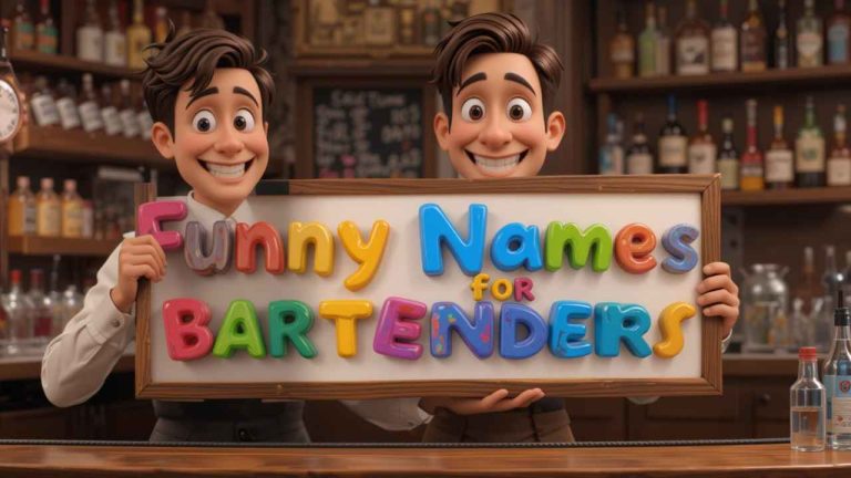 funny names for bartenders