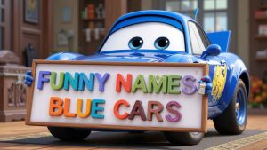funny names for blue cars