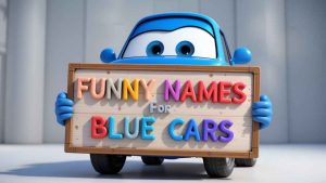 funny names for blue cars