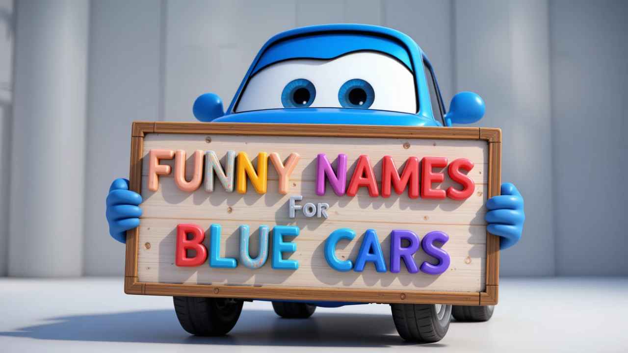 funny names for blue cars