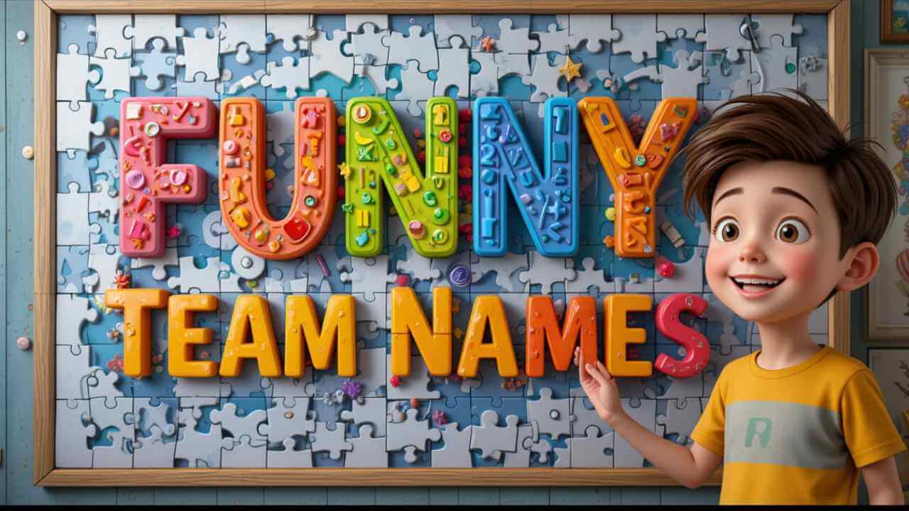 funny jigsaw puzzle team names