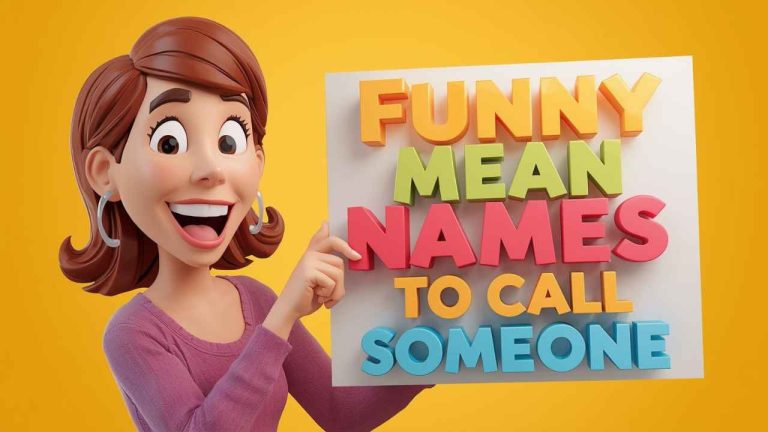funny mean names to call someone
