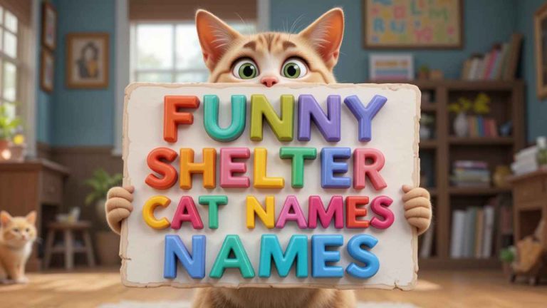 funny shelter cat names