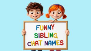 funny sibling group chat names