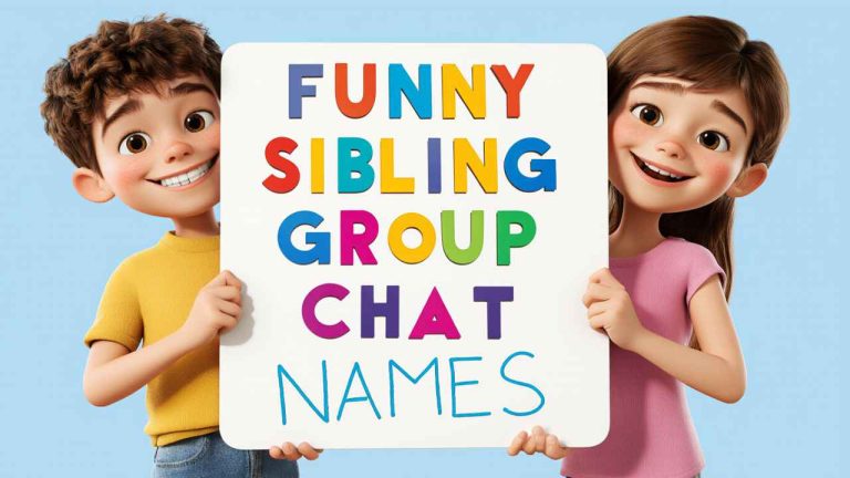 funny sibling group chat names
