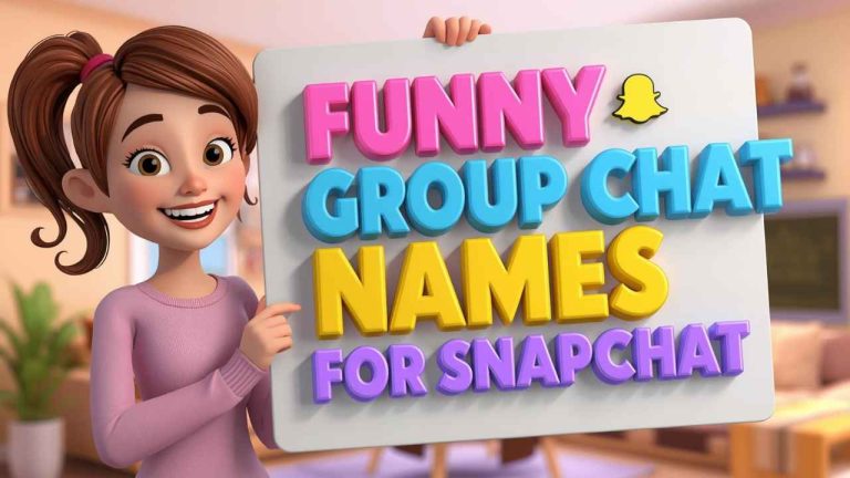 funny group chat names for snapchat