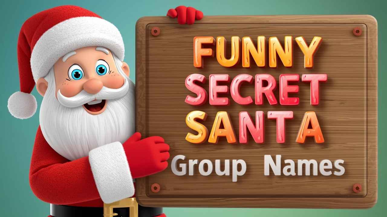 200+ Funny & Creative Secret Santa Group Names - namesprovider.com