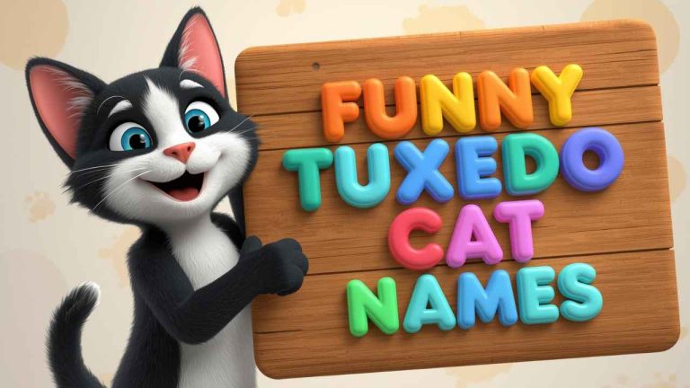 funny tuxedo cat names